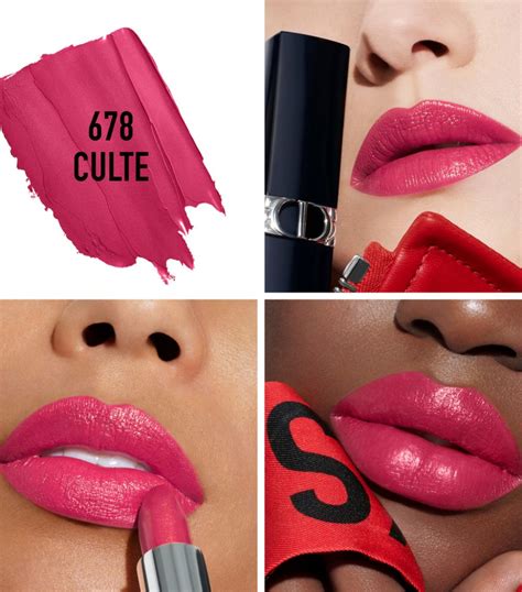 dior couture colour lipstick 678 culte|Dior coloured lipstick.